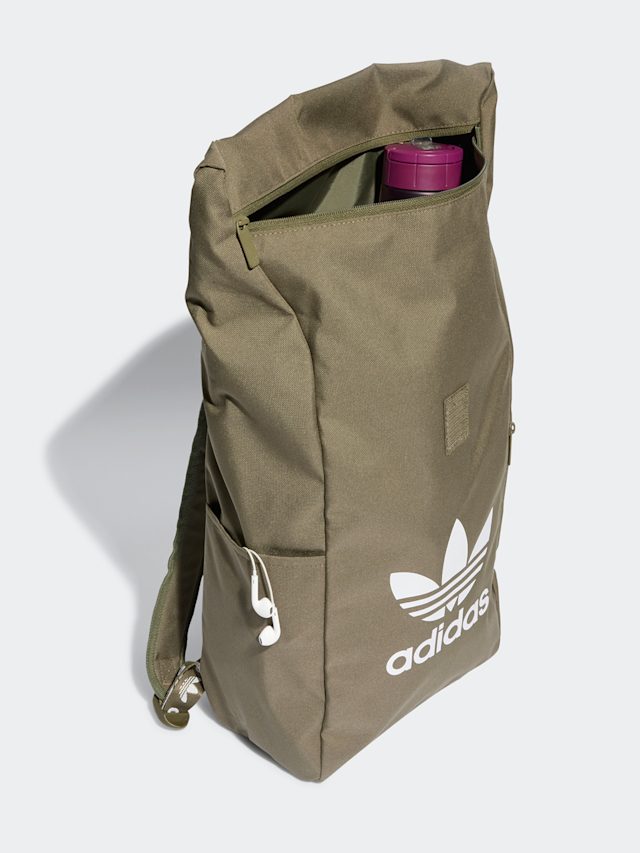 adidas Originals, adicolor Rolltop Rugzak, bruin, Afbeelding 4 van 7