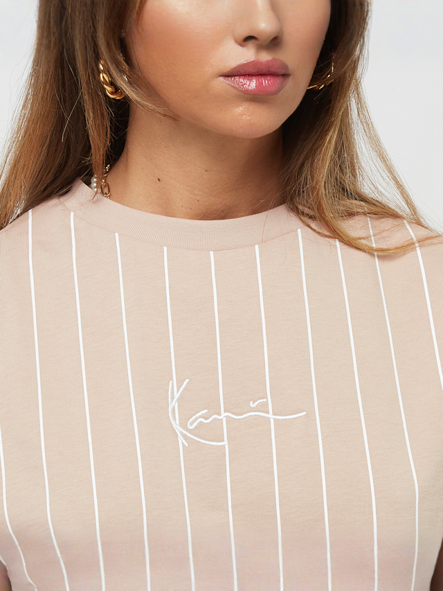 Karl Kani, Small Signature Essential Pinstripe OS Tee, light pink, Image 3 of 5