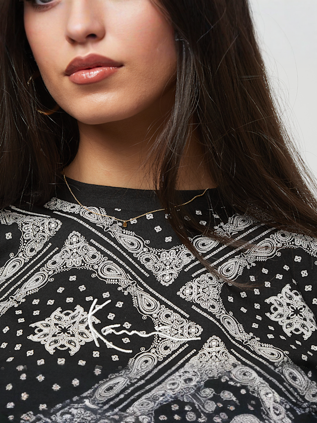 Karl Kani, Small Signature Paisley OS Tee, zwart, Afbeelding 3 van 4