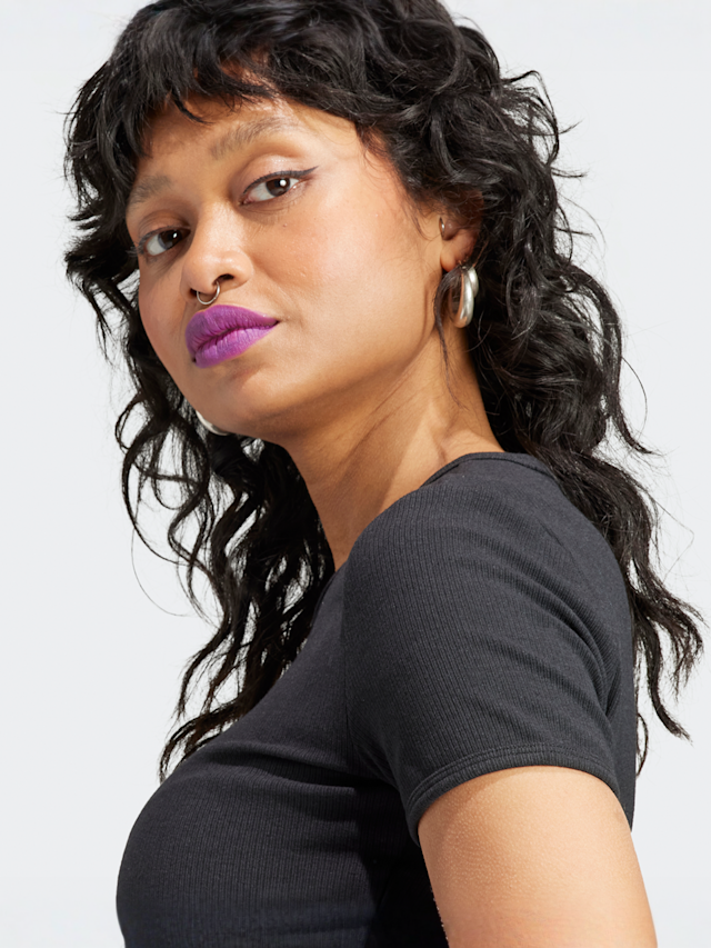 adidas Originals, Essentials Rib T-Shirt, black, Image 4 of 5