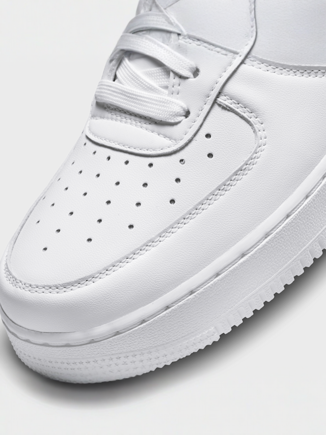 Nike, Air Force 1 '07 Fresh "Triple White", beige, Afbeelding 6 van 7