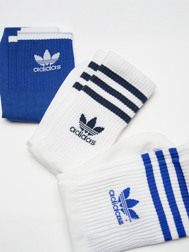 adidas Originals, adicolor Crew Sokken (3 Pack), multicolor, Afbeelding 2 van 2