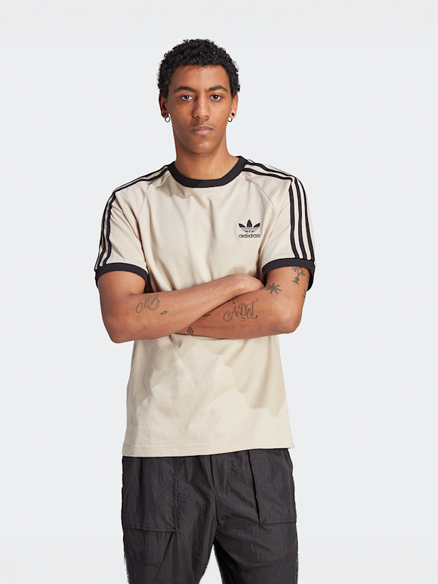 adidas Originals, adicolor 3-Stripes T-Shirt, beige, Image 1 of 5