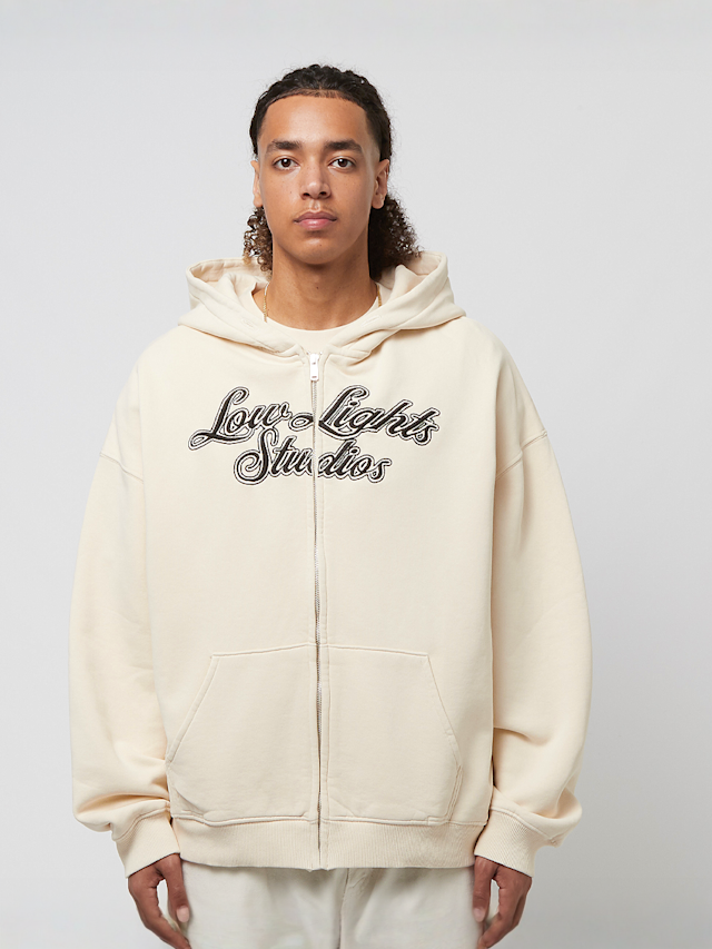 Low Lights Studios, Shutter Zip-Hoodie, wit, Afbeelding 1 van 5