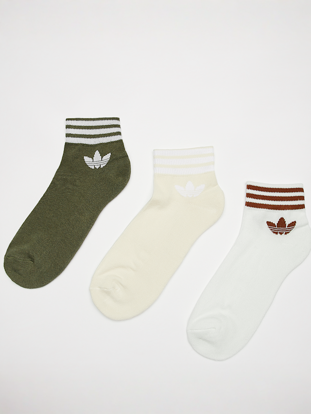 adidas Originals, adicolor Trefoil Ankle Socks (3 Pack), multicolor, Afbeelding 1 van 2