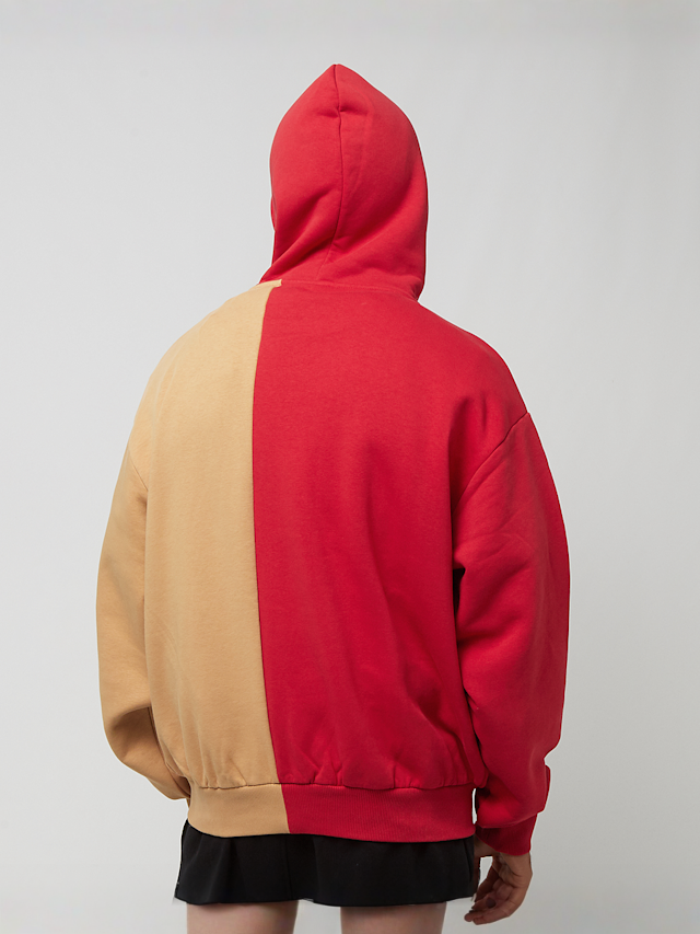 Karl Kani, Woven Retro Split Oversized Hoodie, czerwony, Obraz 2 z 4
