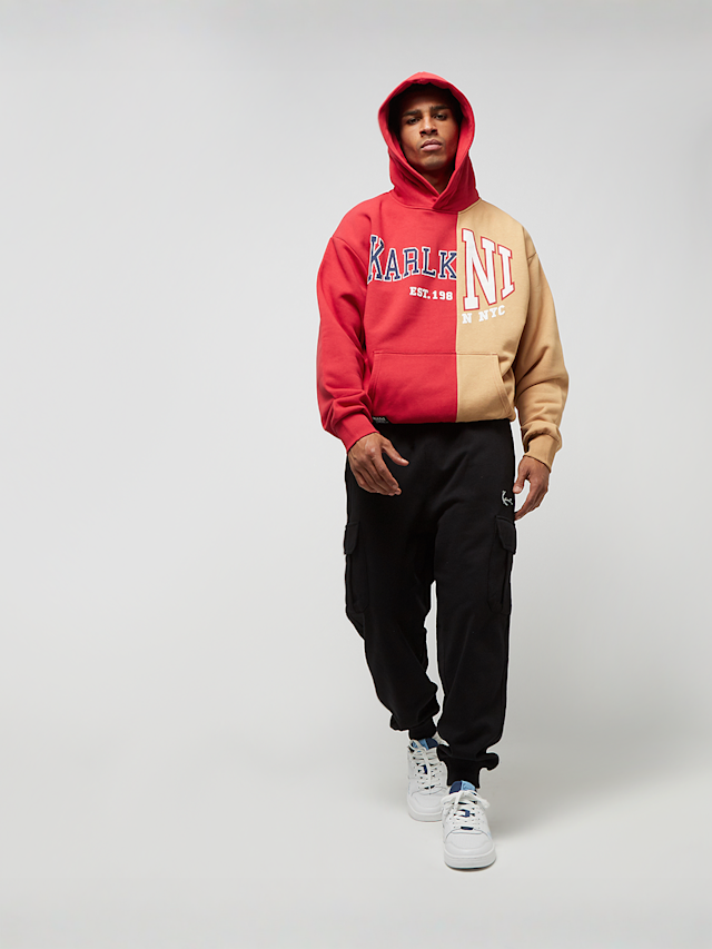 Karl Kani, Woven Retro Split Oversized Hoodie, rood, Afbeelding 4 van 4
