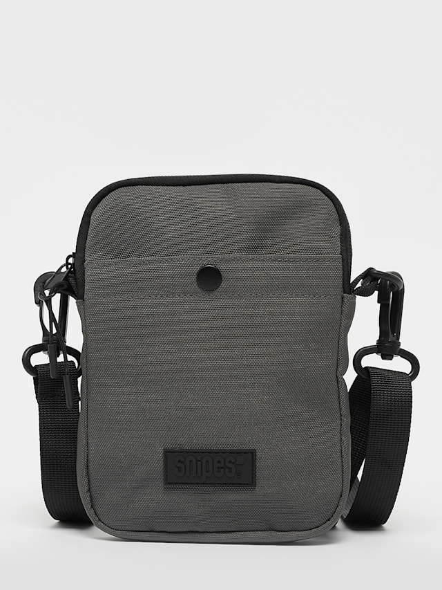 SNIPES, Woven Label Basic Logo Mobile Bag, grey, Image 1 of 3