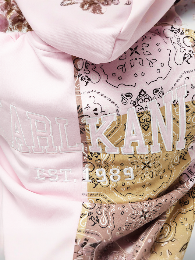 Karl Kani, Small Signature Block Paisley Oversized Hoodie, multicolor, Afbeelding 4 van 5