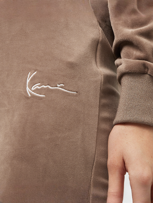 Karl Kani, Small Signature Flared Velvet Pants, bruin, Afbeelding 3 van 5