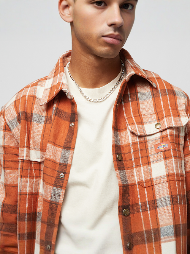 Dickies, NIMMONS LS night sky, orange, Image 3 of 5