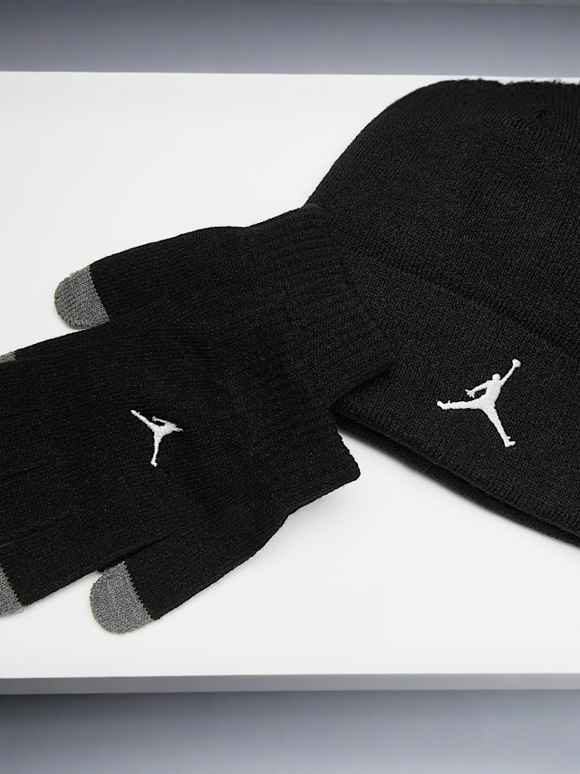 Jordan, Essential Beanie Set, czarny, Obraz 3 z 3