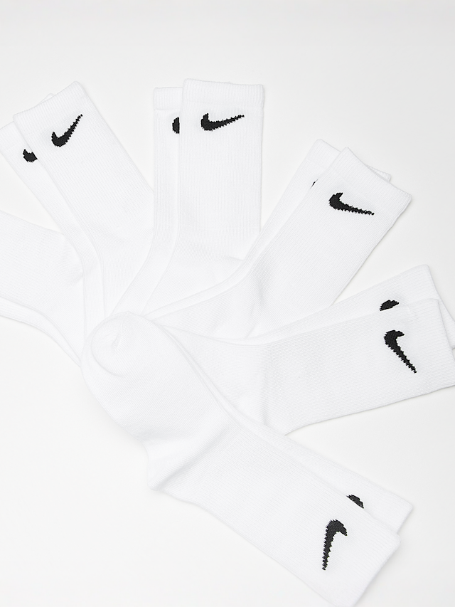 Nike, 6 PACK - Basic Pack Crew Socks, white, Image 2 of 2