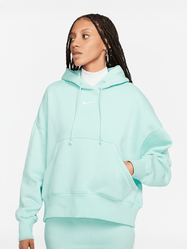 Nike, Sportswear Phoenix Fleece Women's Over-Oversized Pullover Hoodie, red, Image 1 of 8