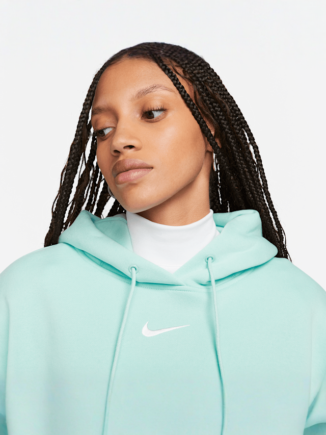 Nike, Sportswear Phoenix Fleece Women's Over-Oversized Pullover Hoodie, red, Image 3 of 8