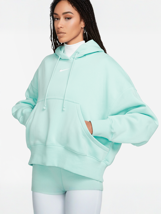 Nike, Sportswear Phoenix Fleece Women's Over-Oversized Pullover Hoodie, red, Image 4 of 8