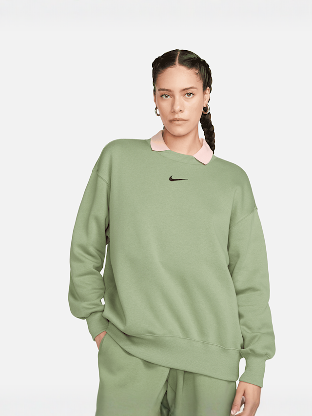 Nike, Sportswear Phoenix Fleece Women's Oversized Crewneck Sweatshirt, czerwony, Obraz 1 z 6