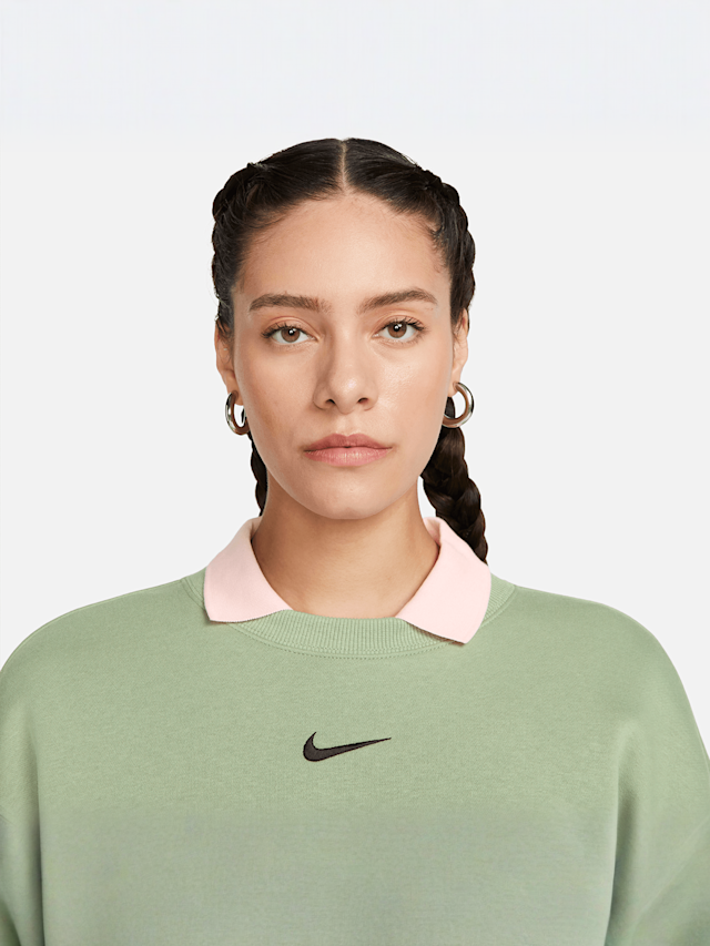 Nike, Sportswear Phoenix Fleece Women's Oversized Crewneck Sweatshirt, czerwony, Obraz 3 z 6