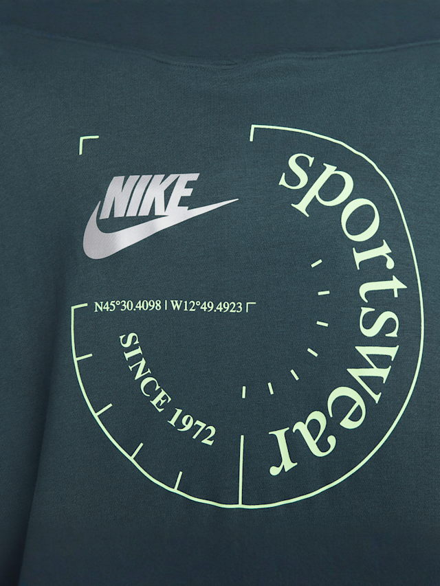 Nike, Sportswear Oversized French Terry Hoodie, groen, Afbeelding 4 van 6