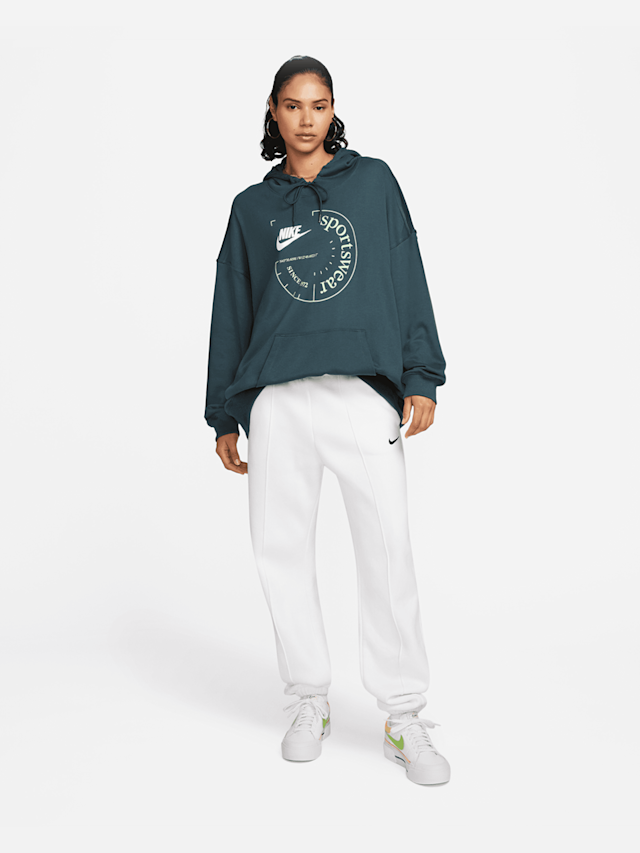 Nike, Sportswear Oversized French Terry Hoodie, groen, Afbeelding 6 van 6