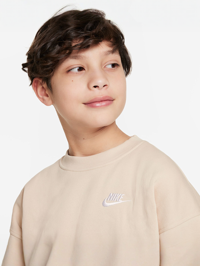 Nike, Club Fleece Oversized Sweatshirt, beige, Image 3 of 4