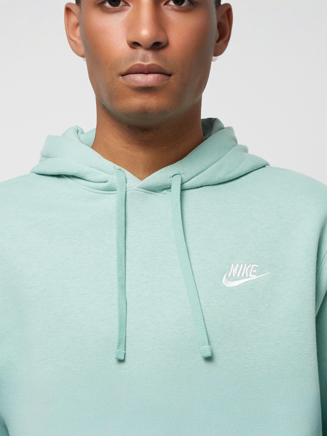 Nike, Sportswear Club Fleece Hoodie, green, Image 3 of 4