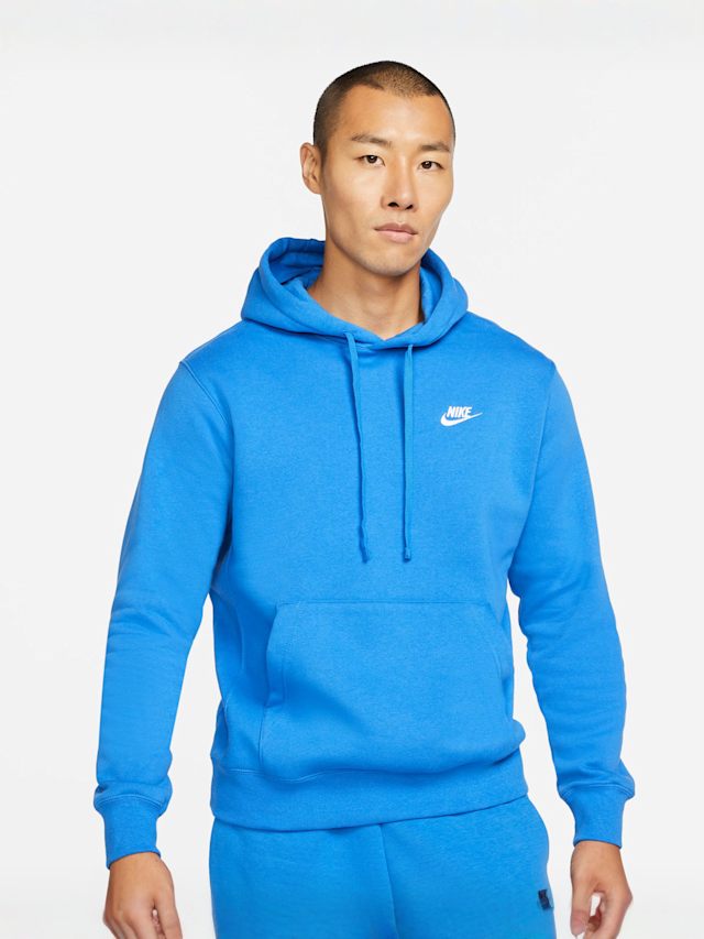 Nike, Sportswear Club Fleece Hoodie, blue, Image 1 of 5