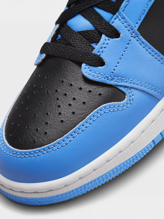 Jordan, Air Jordan 1 Mid Big Kids' Shoes (GS), blue, Image 7 of 8