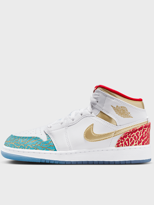 Jordan, Jordan 1 Mid (GS), white, Image 1 of 8