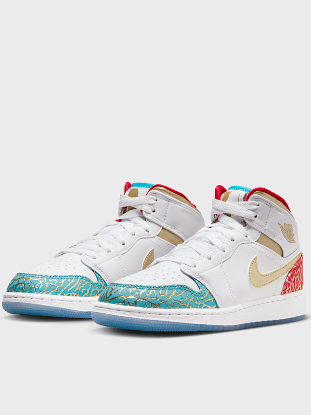 Jordan, Jordan 1 Mid (GS), white, Image 4 of 8