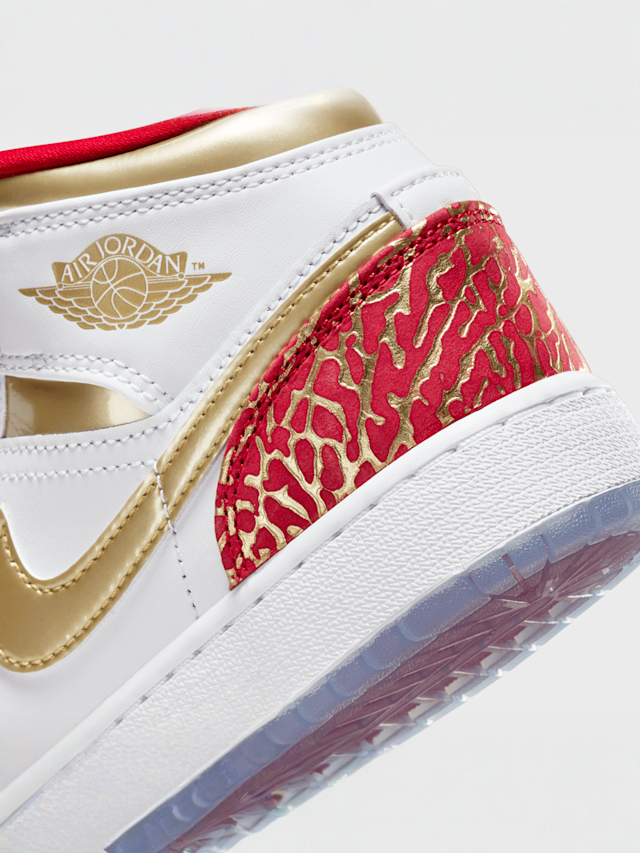 Jordan, Jordan 1 Mid (GS), white, Image 8 of 8