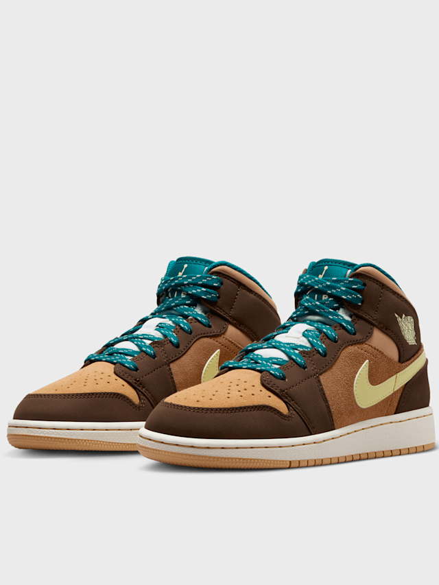 Jordan, Air Jordan 1 Mid SE (GS), brown, Image 4 of 9