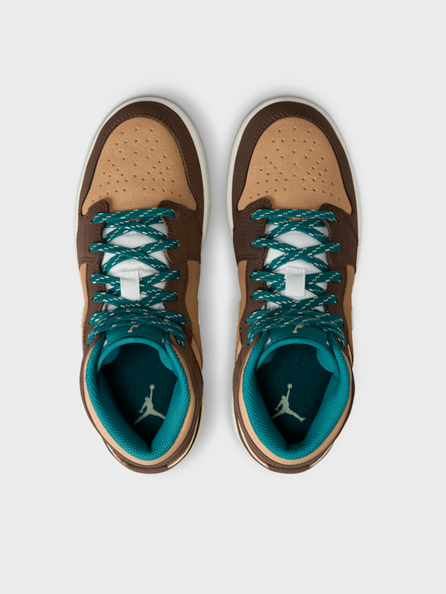 Jordan, Air Jordan 1 Mid SE (GS), brown, Image 6 of 9