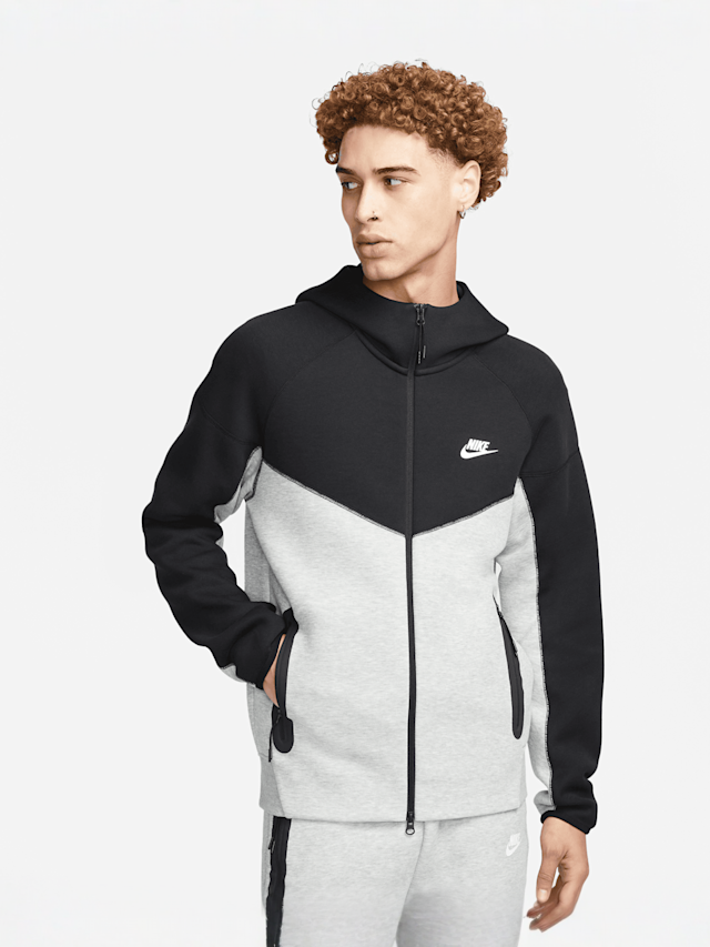 Nike, Sportswear Tech Fleece Windrunner Full-Zip Hoodie, grijs, Afbeelding 1 van 8