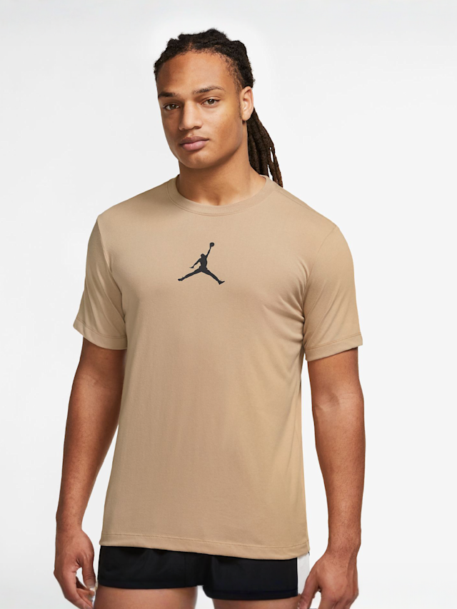 Jordan, Jumpman Men's Short-Sleeve Crew, beige, Image 1 of 3