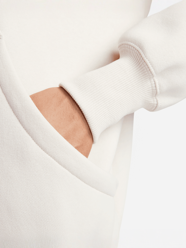 Nike, Sportswear Phoenix Fleece Oversized Full-Zip Hoodie, white, Image 8 of 9