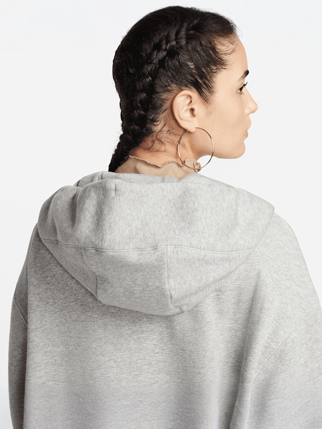 Nike, Sportswear Phoenix Fleece Oversized Full-Zip Hoodie, grey, Image 8 of 9