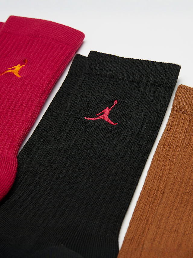 Jordan, 3 PACK - Everyday Crew Socks, white, Image 2 of 2
