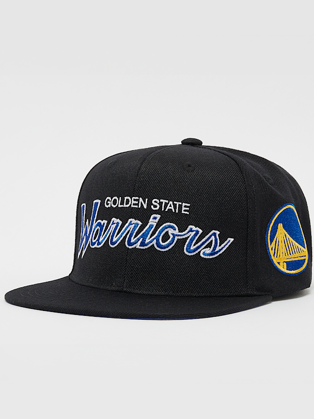 Mitchell & Ness, NBA Team Script 2.0 Snapback Golden State Warriors, zwart, Afbeelding 1 van 5