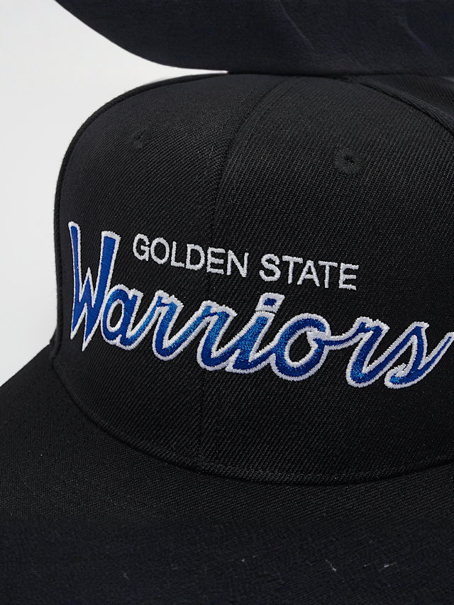 Mitchell & Ness, NBA Team Script 2.0 Snapback Golden State Warriors, zwart, Afbeelding 5 van 5