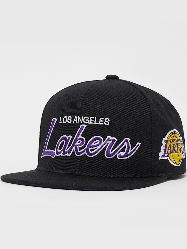 Mitchell & Ness, NBA Team Script 2.0 Snapback Los Angeles Lakers, zwart, Afbeelding 1 van 4