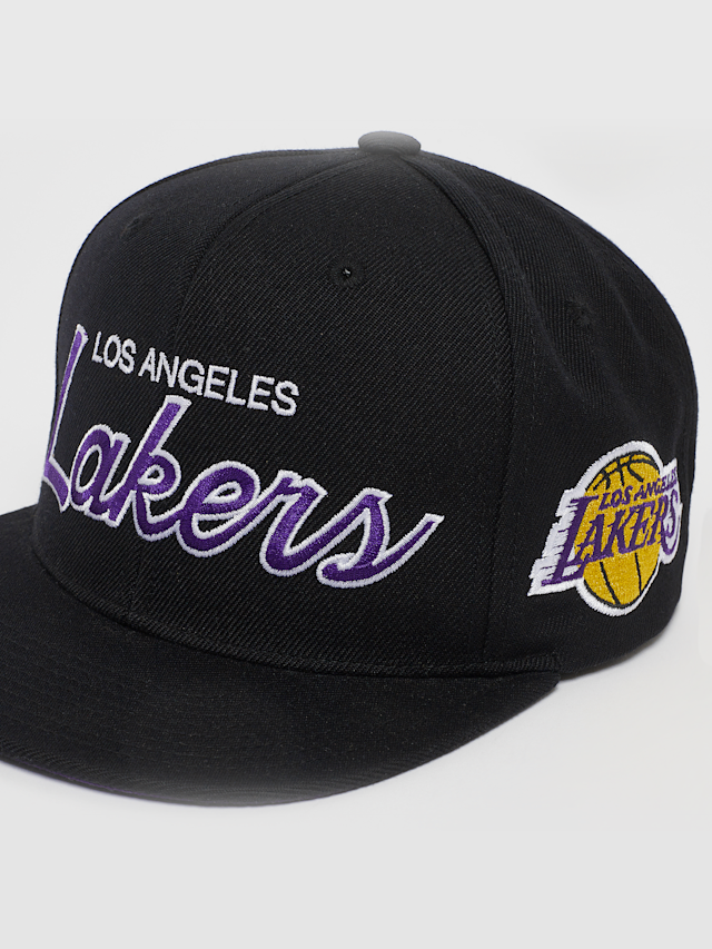 Mitchell & Ness, NBA Team Script 2.0 Snapback Los Angeles Lakers, zwart, Afbeelding 4 van 4