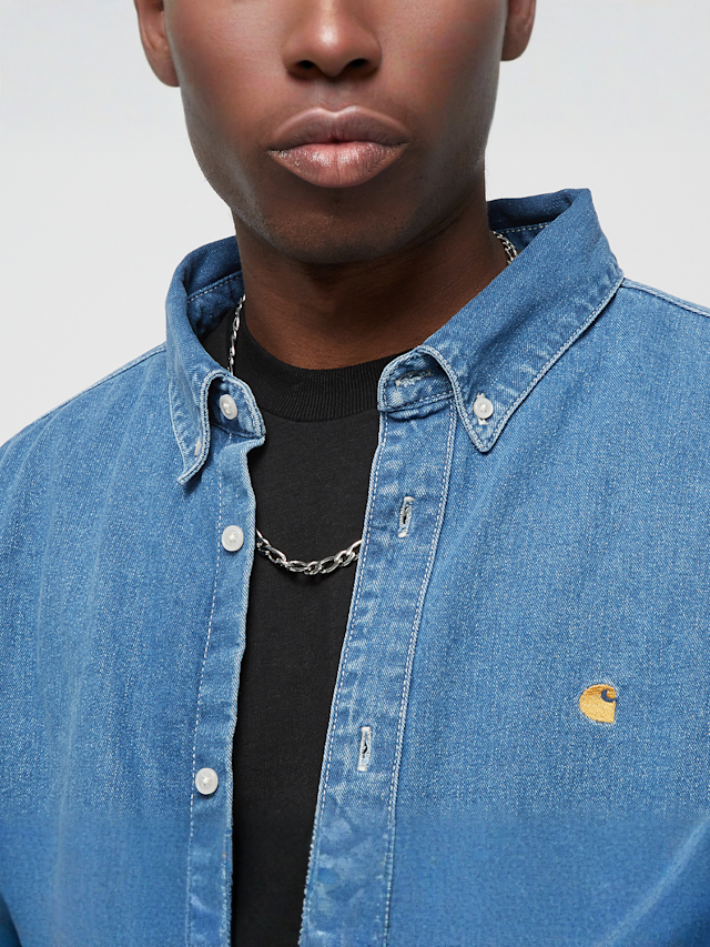 Carhartt WIP, L/S Weldon Shirt, blauw, Afbeelding 3 van 4