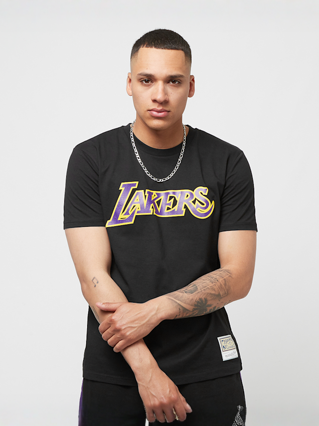 Mitchell & Ness, NBA Team Logo Tee Los Angeles Lakers, black, Image 1 of 5