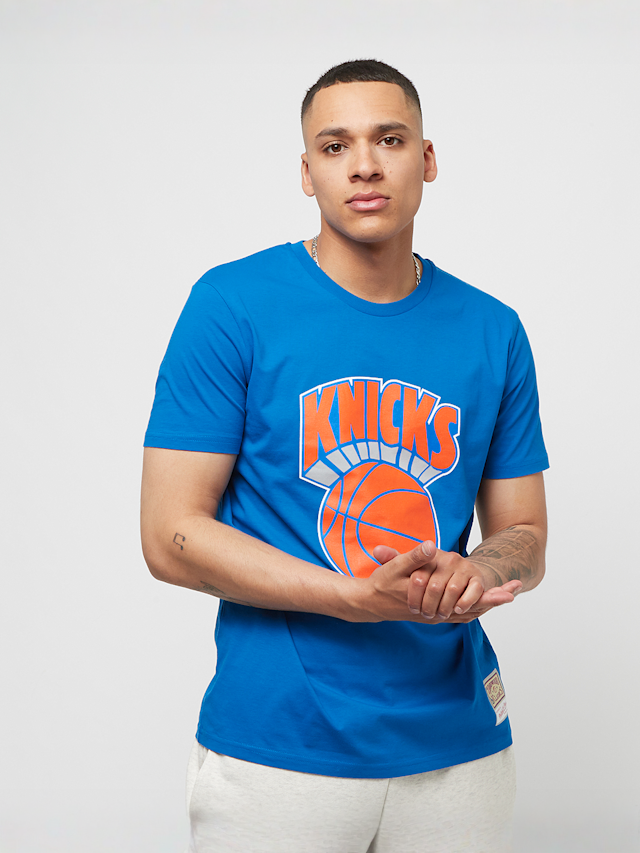 Mitchell & Ness, NBA Team Logo Tee New York Knicks, blue, Image 1 of 5