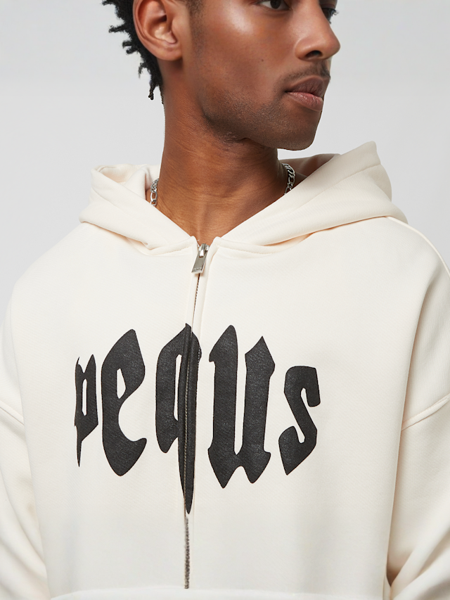 PEQUS, Mythic Zip-Hoodie, biały, Obraz 3 z 5