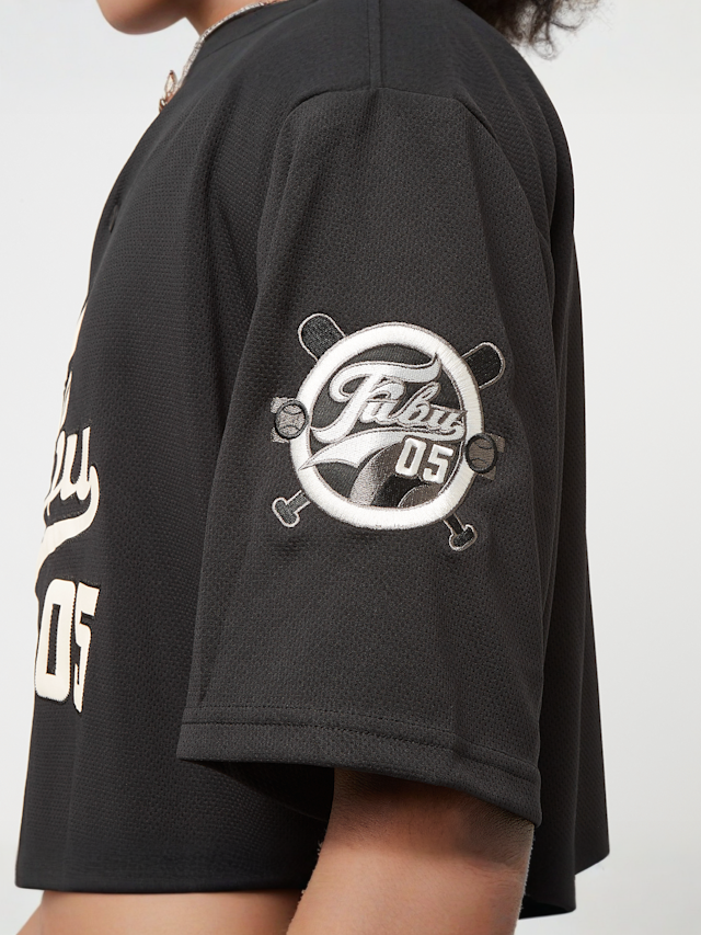 FUBU, Varsity Baseball Jersey, zwart, Afbeelding 5 van 7