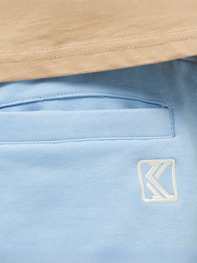 Karl Kani, Small Signature Diner Sweatshorts, blauw, Afbeelding 4 van 5