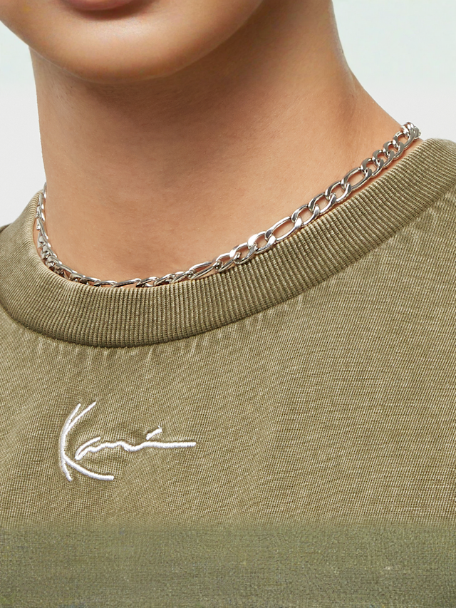 Karl Kani, Small Signature Heavy Jersey Washed Boxy Tee, green, Image 3 of 4