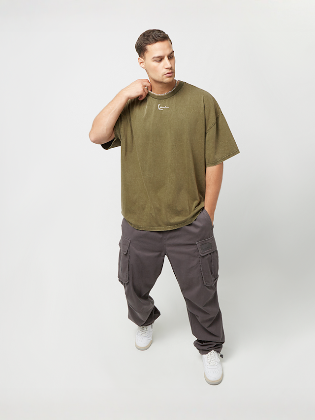 Karl Kani, Small Signature Heavy Jersey Washed Boxy Tee, green, Image 4 of 4